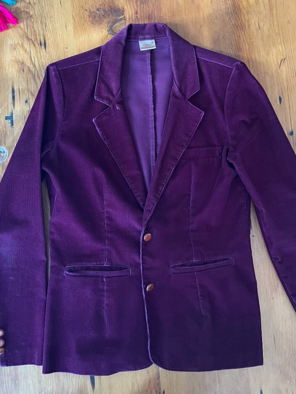 70's Style Vintage Wrangler Corduroy Blazer